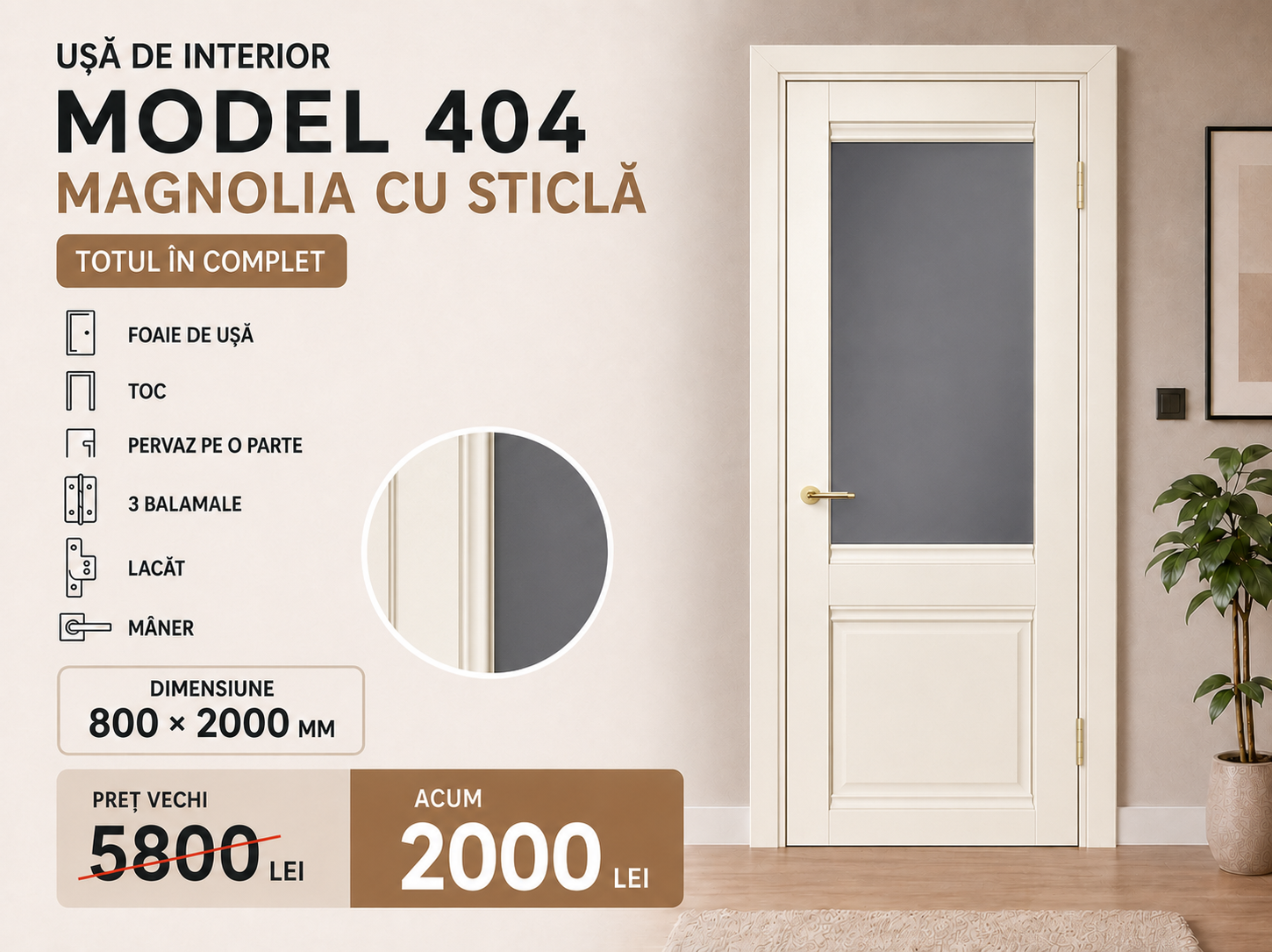 404 magnilia CS - Uși Chișinău