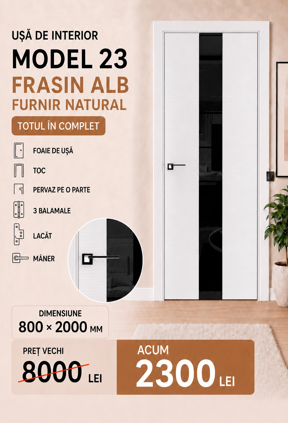 23 frasuina alba  - Uși Chișinău