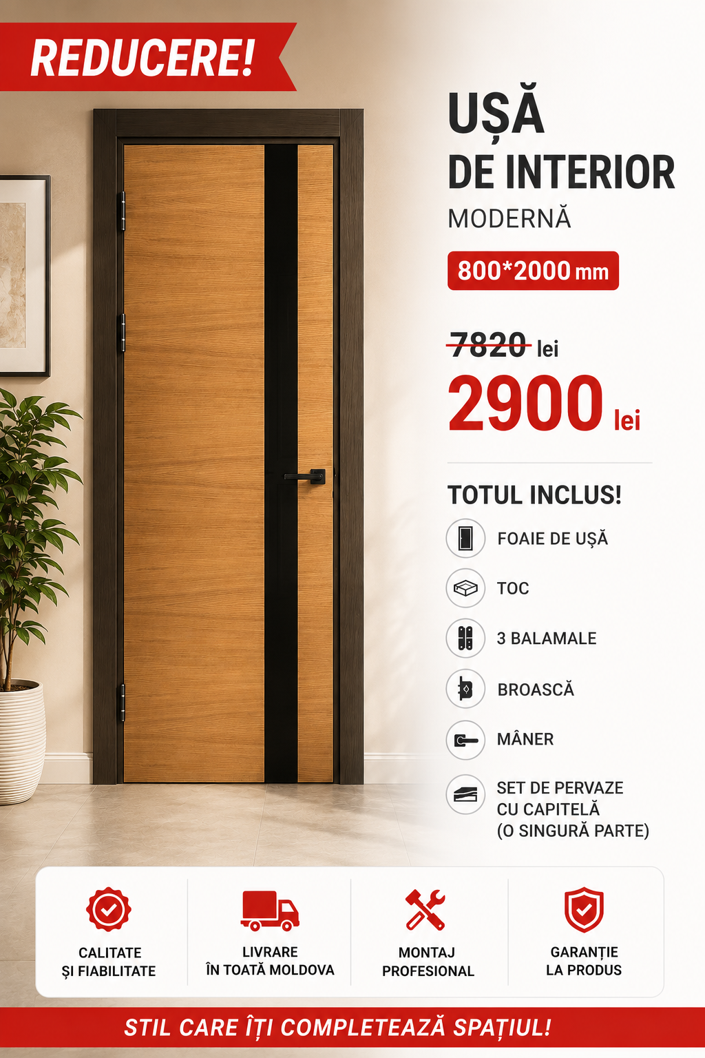  21 stejar  - Uși Chișinău