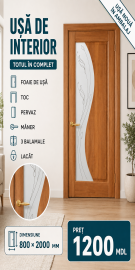 Escadacu sticla - Uși Chișinău